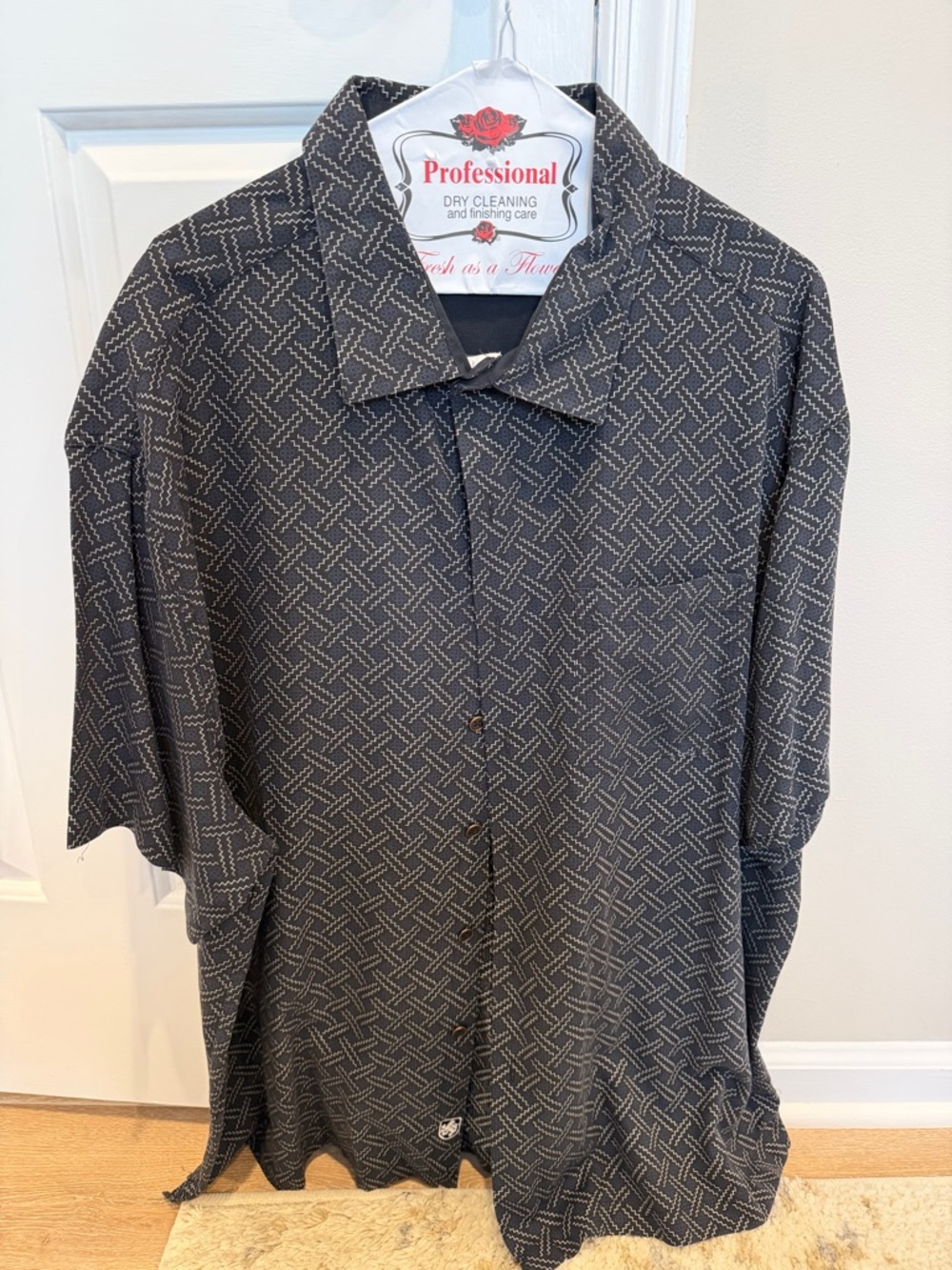 Nat Nast Luxury Originals Men's Size XXL Black  Casual Shirt